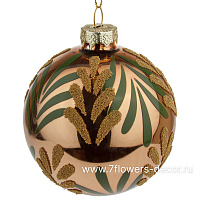 Елочная игрушка "Шар" (стекло), D8 см - фото 1