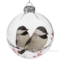 Елочная игрушка "Шар" (стекло), D8 см - фото 1