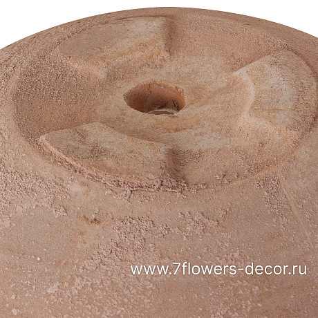 Кашпо Nobilis Marco Antique terra Round (терракота), D31xH13 см - фото 4