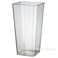 Вазон "Square" (пластик), 19x14xH38 см - фото 1