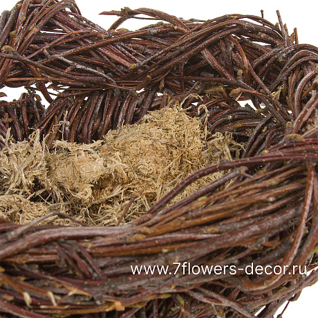 Гнездо плетеное (береза), D17xH8 см - фото 2