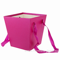 Коробка-кашпо "Трапеция", 17x17xH18 см, с ручкой - фото 1