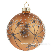 Елочная игрушка "Шар" (стекло), D8 см - фото 1