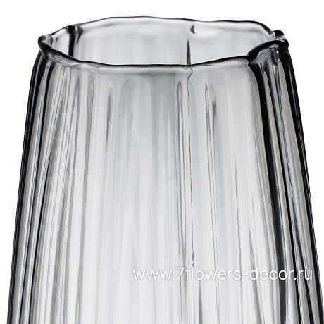 Ваза Gardenia (стекло), D15xH37,5 см - фото 2