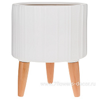 Кашпо (керамика), D26xH31 см - фото 1