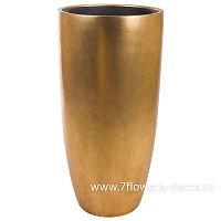 Кашпо Nobilis Marco "Pa-gold Vase" (полистоун), D41хH86 см, с тех.горшком - фото 1
