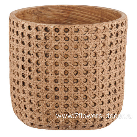 Кашпо Basket (керамика), D18xH16 см - фото 1