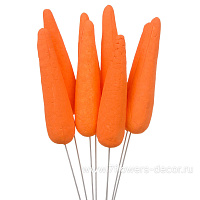 Морковь декоративная на вставке (пластик), набор (8 шт) - фото 1