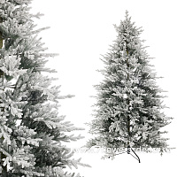 Ель искусственная заснеженная "Лесная Фея" (ПЭ), D157xH240 см - фото 1