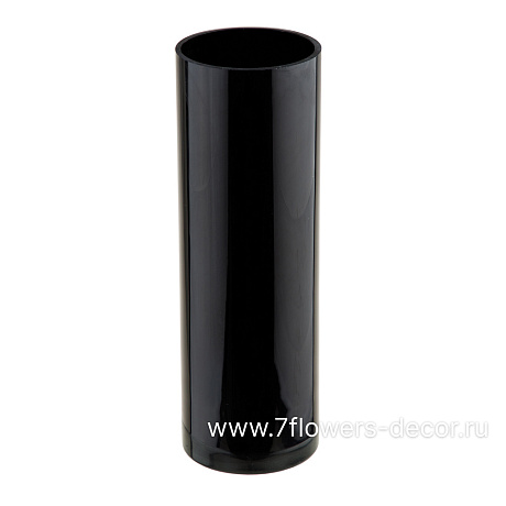 Ваза Black (стекло), D10xH30 см - фото 1