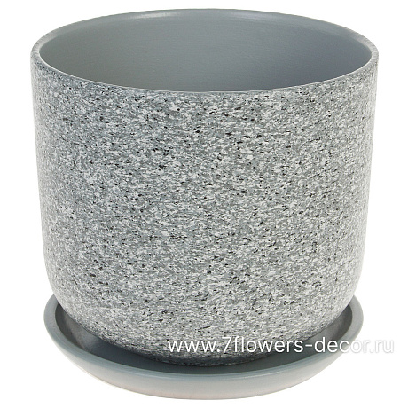 Горшок Цилиндр (керамика), D18xH15,5 см - фото 1