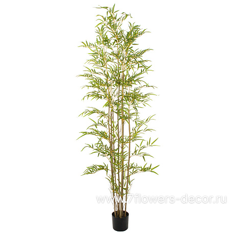 Растение искусственное Бамбук в кашпо, H210 см - фото 1
