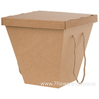 Коробка транспортировочная для цветов (крафт), 16x28xH28 см, набор (10 шт) - фото 1