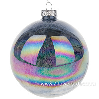 Елочная игрушка "Шар" (стекло), D10 см - фото 1