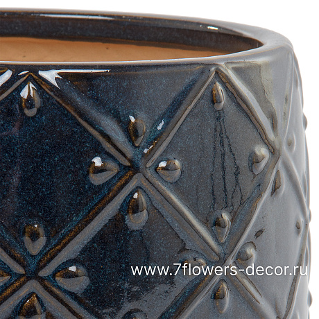 Кашпо Nobilis Marco Deep Sea Relief Jar (керамика), D31хH27 см - фото 2
