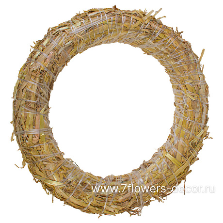 Венок (солома), D30 см - фото 1