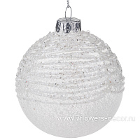 Елочная игрушка "Шар" (стекло), D8 см - фото 1
