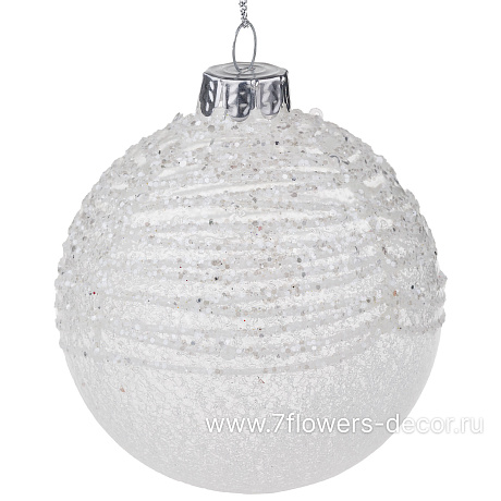 Елочная игрушка Шар (стекло), D8 см - фото 1
