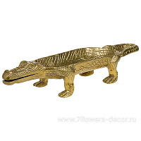 Блюдо декоративное "Крокодил" (металл), 50х16хH11 см - фото 1