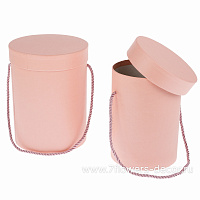 Коробка шляпная, D15xH20 см, D13xH18 см, набор (2 шт), с ручкой - фото 1