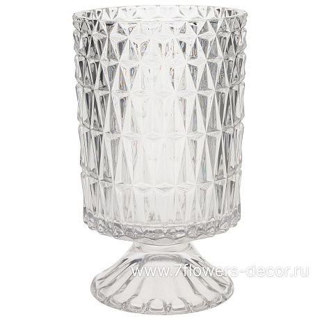 Ваза Crystal (стекло), D10,5xH18 см - фото 1