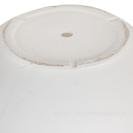 Кашпо Nobilis Marco Stone white Round (файберглас), D43хH23 см - фото 4