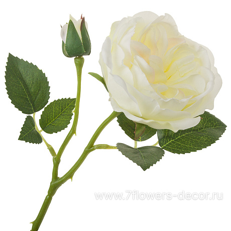 Цветок искусственный Роза пионовидная, H50 см - фото 1