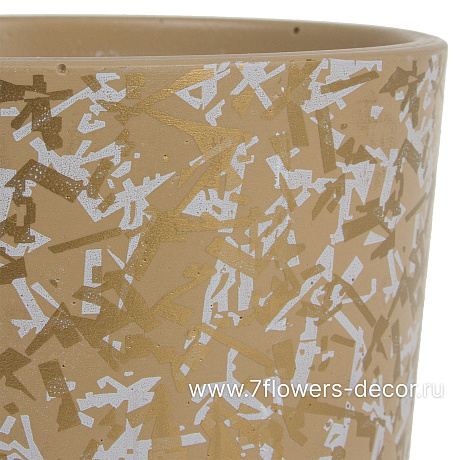 Горшок Дубай (керамика), D11xH9,9 см - фото 2