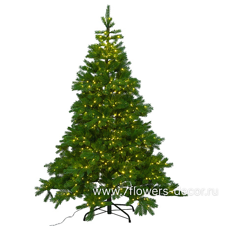 Ель искусственная с лампочками Монблан (ПЭ), D153xH210 см - фото 3