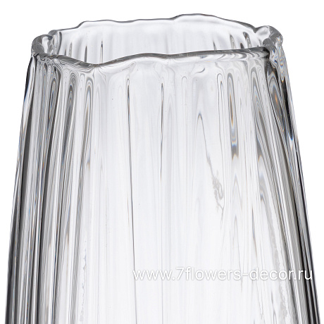 Ваза Gardenia (стекло), D15xH37,5 см - фото 2