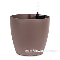 Кашпо Lechuza "Color Classico Complete nutmeg" (пластик), D28xH26 см - фото 1
