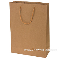 Набор пакетов подарочных крафт (бумага), 25х9хH33 см (12 шт) - фото 1