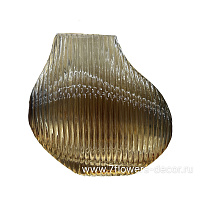 Ваза "Artistic decoration" (стекло), D20,5xH18 см - фото 1