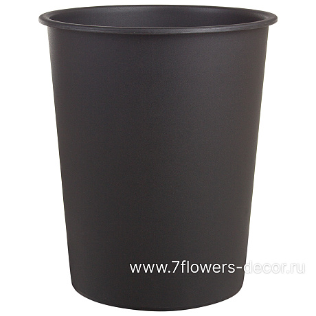 Кашпо Nobilis Marco Pab-coal Round (полистоун), D32хH49 см, с тех.горшком - фото 4