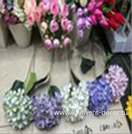 Цветок искусственный Гортензия, H60 см - фото 1