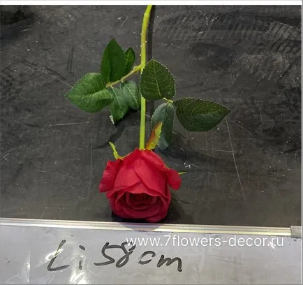 Цветок искусственный Роза, H58 см - фото 1